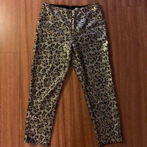Sequin Cheetah Pants